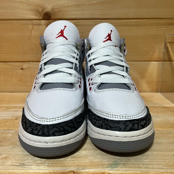 Nike Air Jordan 3 Retro Fire Red White DM0967-160 Sneakers kids 4.5 / Womens 6 - Picture 3 of 7